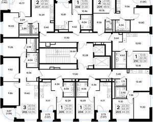2-к квартира, вторичка, 49м2, 2/11 этаж