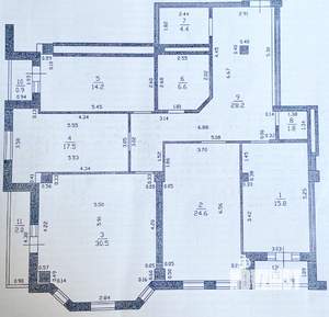 4-к квартира, вторичка, 148м2, 5/6 этаж