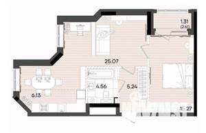 2-к квартира, вторичка, 58м2, 14/23 этаж