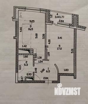 1-к квартира, вторичка, 47м2, 15/16 этаж