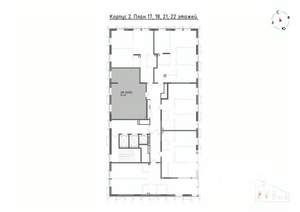 2-к квартира, вторичка, 61м2, 18/22 этаж