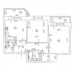 2-к квартира, вторичка, 60м2, 3/18 этаж