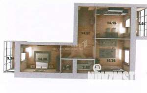 2-к квартира, вторичка, 63м2, 9/11 этаж