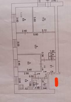 4-к квартира, вторичка, 62м2, 3/5 этаж