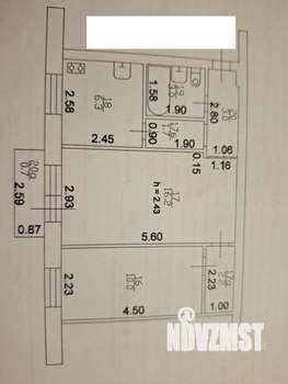 2-к квартира, вторичка, 42м2, 5/5 этаж
