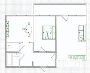 2-к квартира, вторичка, 50м2, 7/9 этаж