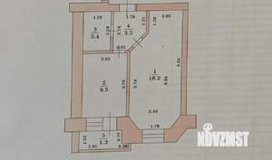 1-к квартира, вторичка, 36м2, 4/5 этаж