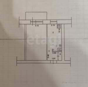 1-к квартира, вторичка, 29м2, 4/9 этаж