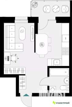 1-к квартира, вторичка, 33м2, 9/18 этаж