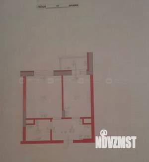 1-к квартира, вторичка, 44м2, 15/17 этаж