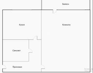 1-к квартира, вторичка, 34м2, 6/10 этаж