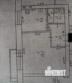 1-к квартира, вторичка, 33м2, 4/5 этаж