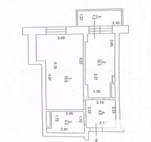 1-к квартира, вторичка, 38м2, 15/19 этаж