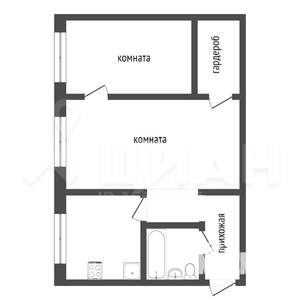2-к квартира, вторичка, 46м2, 5/5 этаж