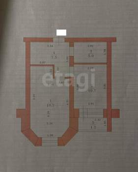 1-к квартира, вторичка, 42м2, 8/10 этаж