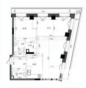 3-к квартира, вторичка, 72м2, 10/19 этаж