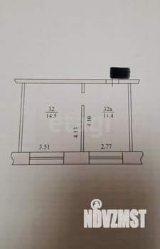 1-к квартира, вторичка, 26м2, 4/5 этаж