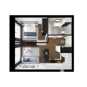 1-к квартира, вторичка, 33м2, 17/17 этаж