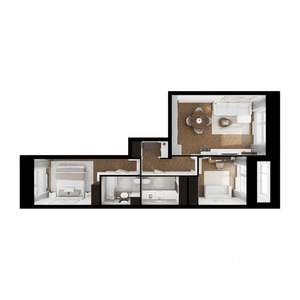2-к квартира, вторичка, 64м2, 11/14 этаж