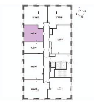 1-к квартира, вторичка, 36м2, 20/22 этаж