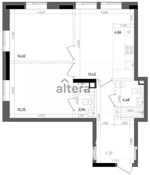 3-к квартира, вторичка, 66м2, 14/23 этаж
