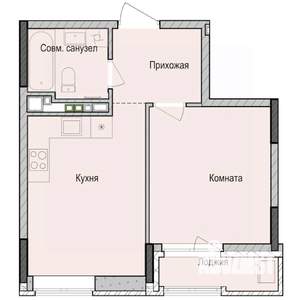 1-к квартира, строящийся дом, 37м2, 4/23 этаж