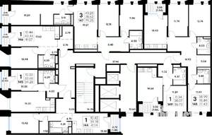 1-к квартира, строящийся дом, 41м2, 10/20 этаж