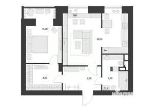 3-к квартира, вторичка, 68м2, 5/9 этаж