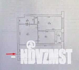 3-к квартира, вторичка, 66м2, 7/25 этаж