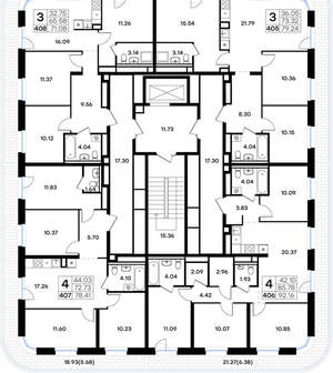 4-к квартира, вторичка, 78м2, 9/9 этаж