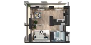 1-к квартира, вторичка, 39м2, 14/24 этаж