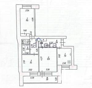 3-к квартира, вторичка, 61м2, 3/9 этаж