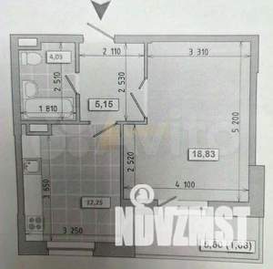 1-к квартира, вторичка, 41м2, 10/16 этаж