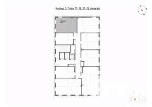 2-к квартира, вторичка, 46м2, 17/22 этаж