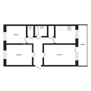 3-к квартира, вторичка, 65м2, 5/9 этаж