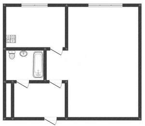1-к квартира, вторичка, 29м2, 1/5 этаж