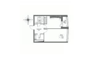 1-к квартира, вторичка, 50м2, 8/23 этаж