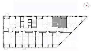 2-к квартира, вторичка, 44м2, 17/23 этаж