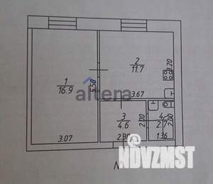 1-к квартира, вторичка, 36м2, 2/5 этаж