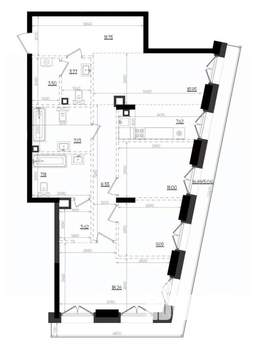 3-к квартира, вторичка, 113м2, 8/19 этаж