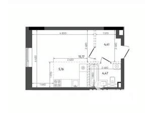 1-к квартира, вторичка, 29м2, 14/14 этаж