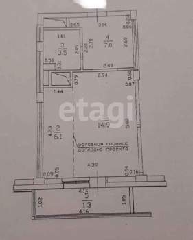 Студия квартира, вторичка, 28м2, 18/19 этаж