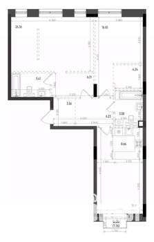 3-к квартира, вторичка, 98м2, 3/6 этаж