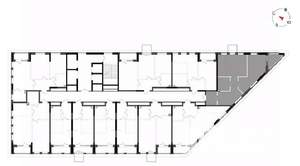 2-к квартира, вторичка, 66м2, 9/23 этаж