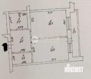 1-к квартира, вторичка, 54м2, 3/6 этаж