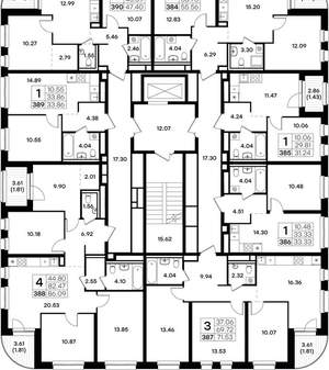 1-к квартира, вторичка, 33м2, 6/9 этаж