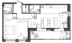 2-к квартира, вторичка, 81м2, 3/4 этаж