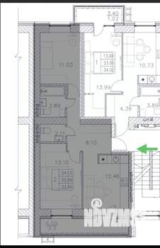 2-к квартира, вторичка, 54м2, 8/10 этаж