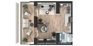 1-к квартира, вторичка, 45м2, 17/25 этаж