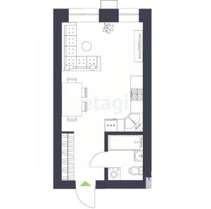 Студия квартира, вторичка, 11м2, 6/7 этаж